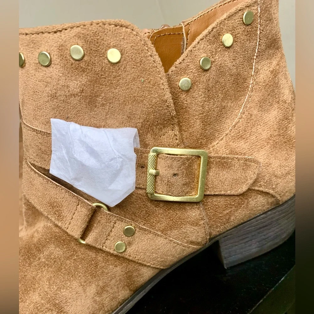 a.n.a Cognac Alford Ankle Boot size 9.5W - Picture 2 of 9